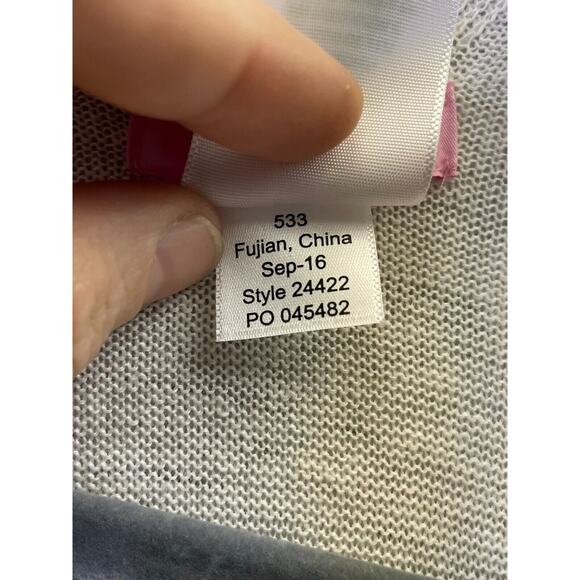 Lilly Pulitzer Knit Cardigan XXS/XS Short Sleeve White Open Front Linen - Picture 5 of 11